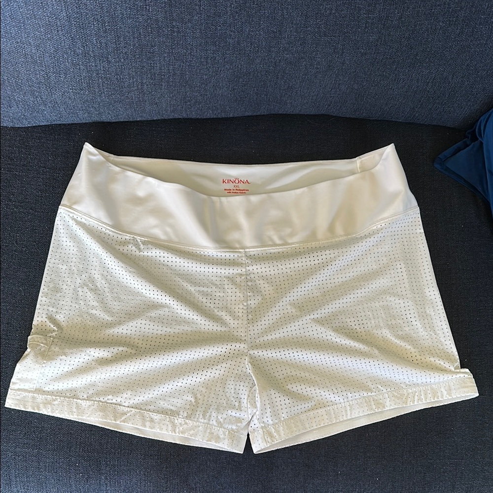 Kinona White Athletic Golf Shorts